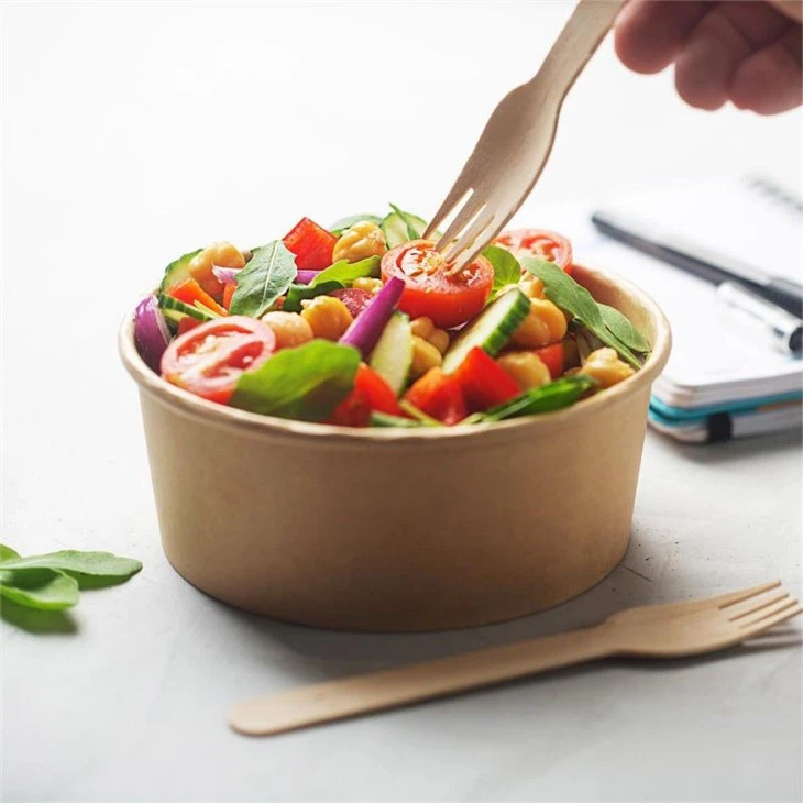 500ml Round Paper Bowls Kraft Ø150