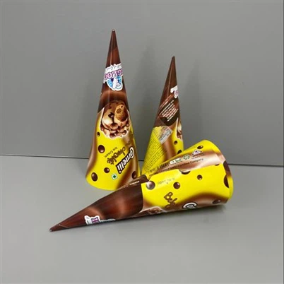 Màniga de con de gelat estampada