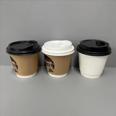 Tasses de cafè per emportar de doble paret de 8 oz Ø90